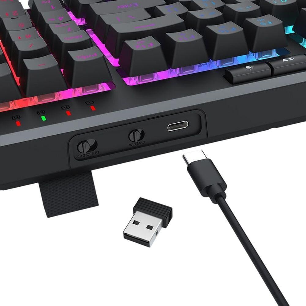 Геймърска клавиатура Redragon Varro RGB K517-RGB - черна