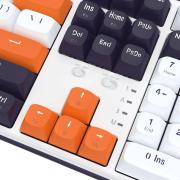 Геймърска механична клавиатура Redragon Wyvern K689WBO-RGB-PRO с Bluetooth и безжична връзка, RGB осветление - бяло/оранжево