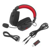 Безжични и Bluetooth геймърски слушалки Redragon ZeusX Pro 7.1 H510-PRO - черни