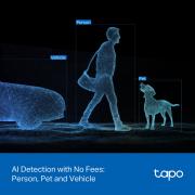 Външна охранителна камера с два обектива TP-Link Tapo C545D с Pan/Tilt