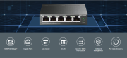 Комутатор TP-Link TL-SG105MPE 5-портов Gigabit Easy Smart Switch с 4 порта PoE+