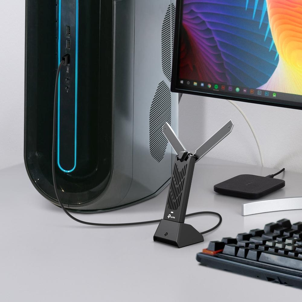 Безжичен USB адаптер с висок коефициент на усилване Wi-Fi 7 TP-Link Archer TBE400UH BE6500