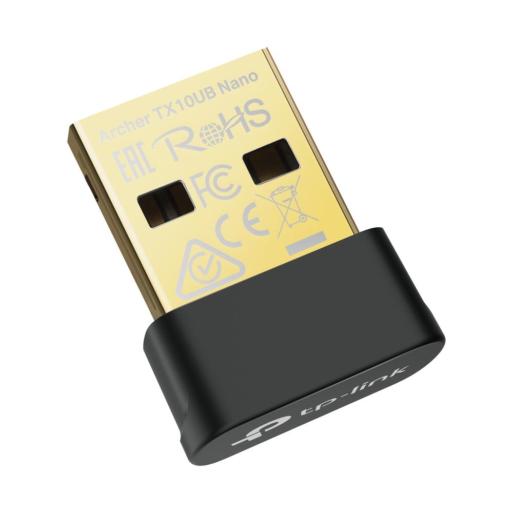 Безжичен USB 2-лентов адаптер TP-Link Archer TX10UB Nano AX900 Wi-Fi 6 Bluetooth 5.3