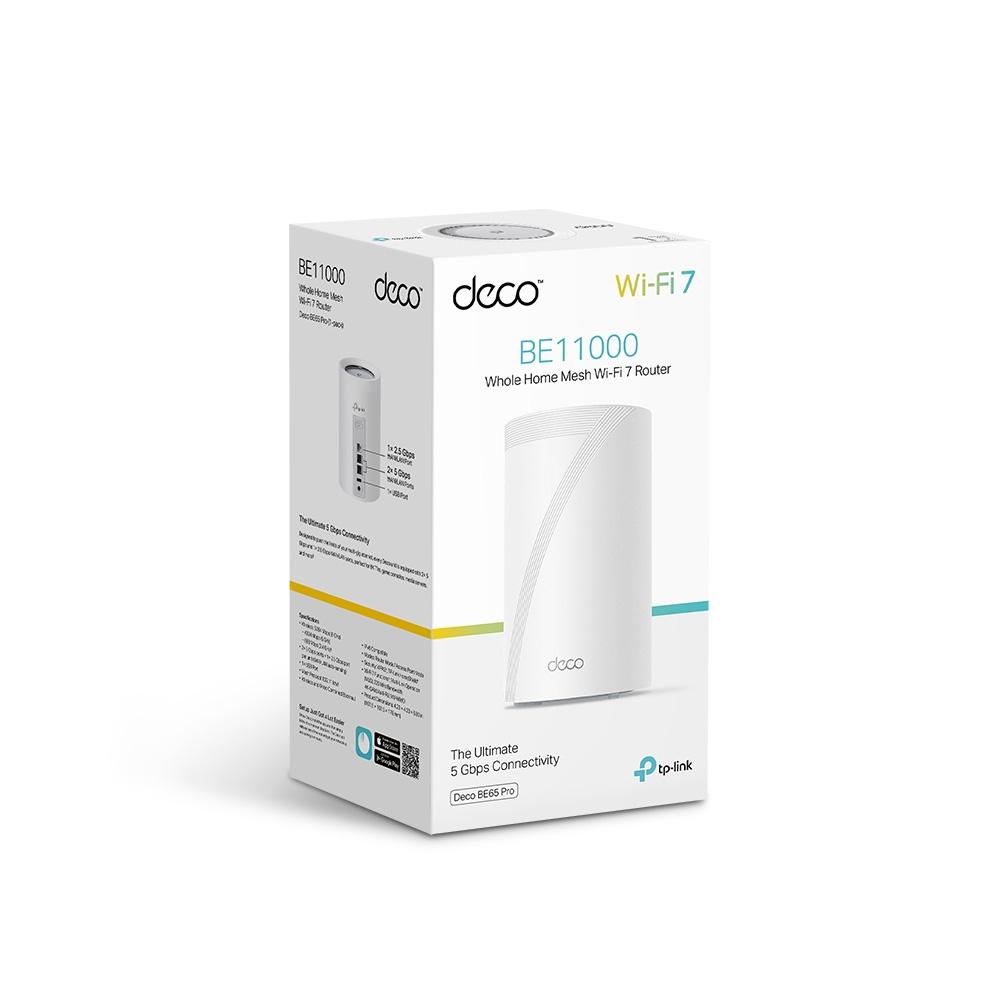 Цялостна домашна Mesh WiFi 7 система TP-Link Deco BE65 Pro(1-pack) BE9300