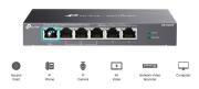 6-портов гигабитов неуправляем комутатор TP-Link Omada DS106GPP с 3-портов PoE+ и 1-портов PoE++