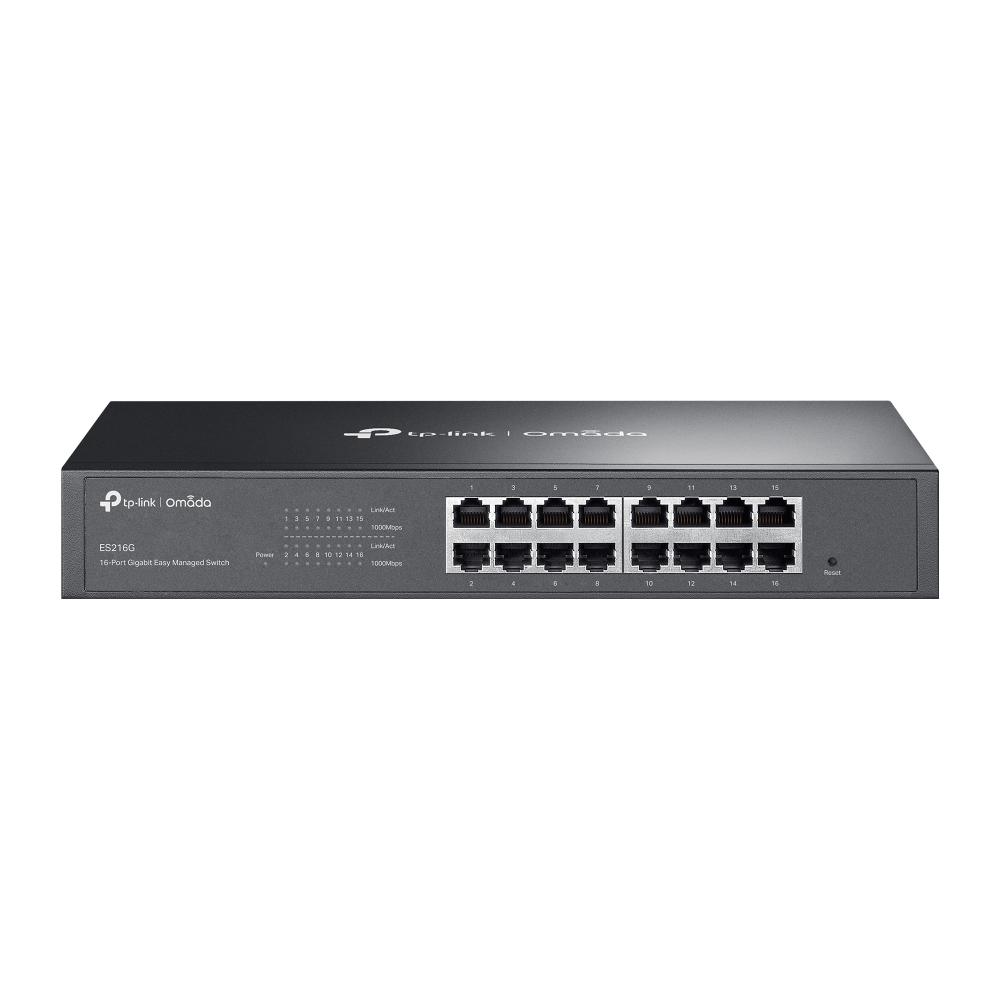16-портов комутатор TP-Link Omada ES216G Gigabit Easy Managed Switch