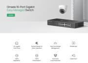 16-портов комутатор TP-Link Omada ES216G Gigabit Easy Managed Switch