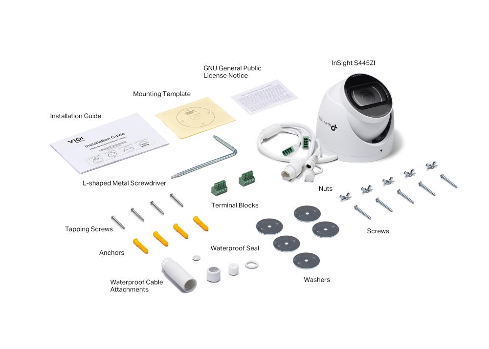 4MP IR моторизирана Wi-Fi Varifocal куполна мрежова камера TP-Link VIGI InSight S445ZI