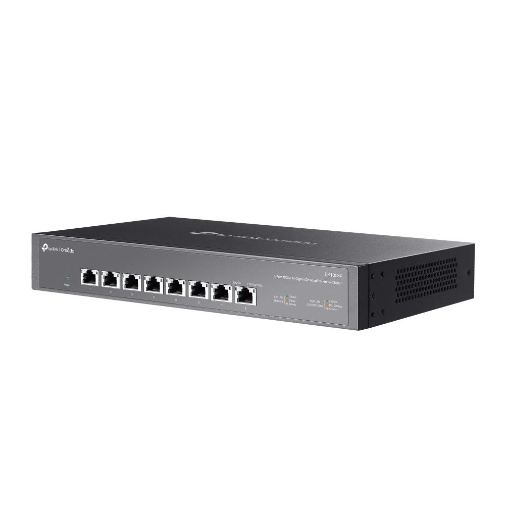 8-портов 10G неуправляем Desktop/Rackmount комутатор TP-Link Omada DS1008X