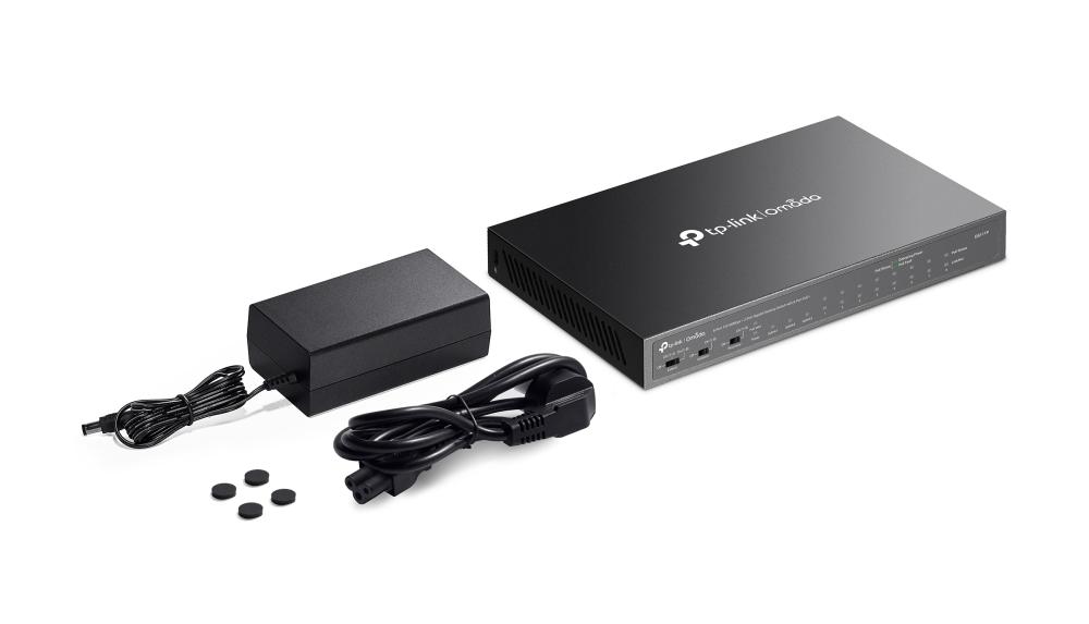 Комутатор неуправляем TP-Link Omada DS111P 8-порта 10/100Mbps + 3-порта Gigabit с 8-порта PoE+