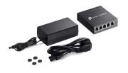 5-портов гигабитов управляем настолен комутатор TP-Link Omada ES205GP с 4-порта PoE+