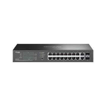 20-портов гигабитов лесно управляем комутатор TP-Link Omada ES220GP с 16 PoE+ порта