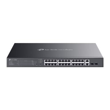 28-портов комутатор TP-Link Omada ES228GMP Gigabit Easy Managed Switch с 24 PoE+ порта