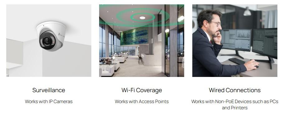 28-портов комутатор TP-Link Omada ES228GMP Gigabit Easy Managed Switch с 24 PoE+ порта