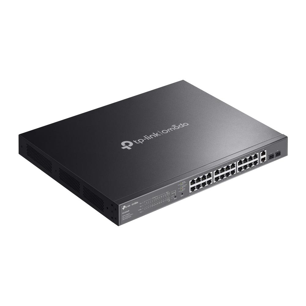 28-портов комутатор TP-Link Omada ES228GMP Gigabit Easy Managed Switch с 24 PoE+ порта