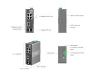 6-портов гигабитов индустриален лесно управляем комутатор TP-Link Omada IES206G