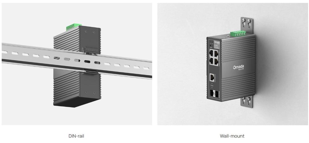 6-портов гигабитов индустриален лесно управляем комутатор TP-Link Omada IES206G