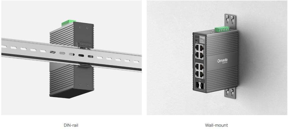 8-портов гигабитов индустриален лесно управляем комутатор TP-Link Omada IES208G