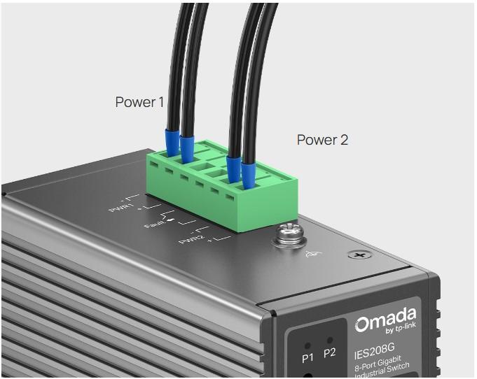 8-портов гигабитов индустриален лесно управляем комутатор TP-Link Omada IES208G