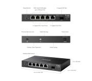 6-портов гигабитов комутатор за достъп с 4 PoE+ порта TP-Link Omada SG2206MP