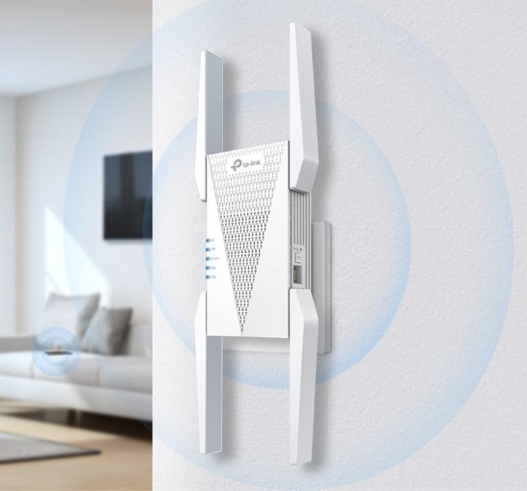 Удължител на обхват TP-Link RE815XE  AXE5400 Mesh Wi-Fi 6E 3-лентов