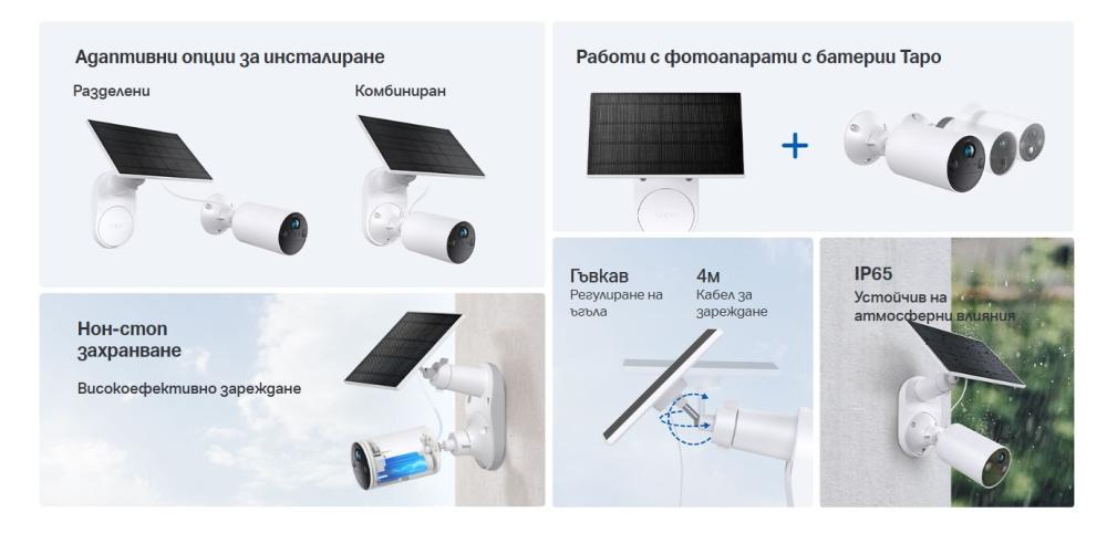 Соларен панел TP-Link Tapo A201