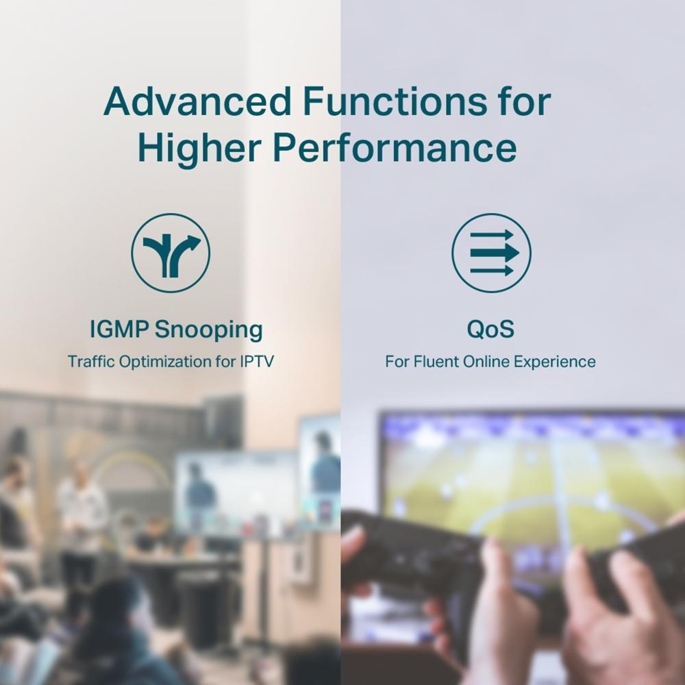 5-портов гигабитов настолен комутатор с 4-порта PoE+ 2 TL-SG1005P