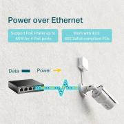 5-портов гигабитов настолен комутатор с 4-порта PoE+ 2 TL-SG1005P