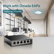 5-портов гигабитов настолен комутатор с 4-порта PoE+ 2 TL-SG1005P