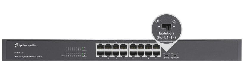 16-портов Gigabit неуправляем настолен комутатор TP-Link Omada DS1016G