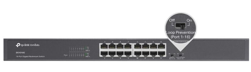 16-портов Gigabit неуправляем настолен комутатор TP-Link Omada DS1016G