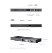 20-портов комутатор TP-Link Omada ES220GMP Gigabit Easy Managed Switch с 16 PoE+ порта