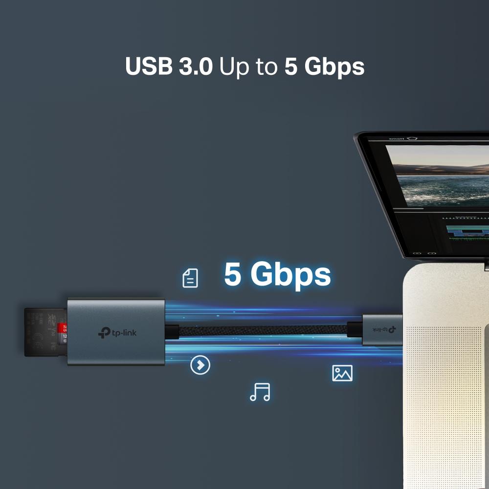 Четец на карти USB 3.0 Type-A към SD и microSD 3.0 TP-Link UA430