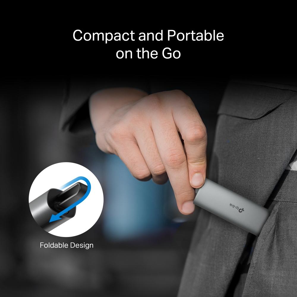 Мрежов адаптер TP-Link USB Type-C към 2,5 Gigabit Ethernet UE302C