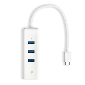 USB Type-C 3-портов хъб и гигабитов Ethernet адаптер TP-Link UE330C