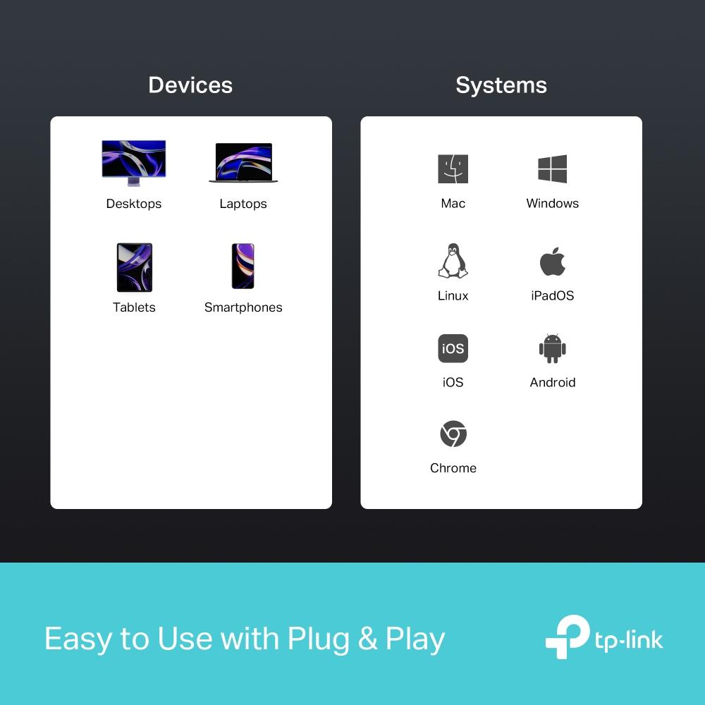 USB хъб TP-Link Type-C 6 в 1 UH6120C