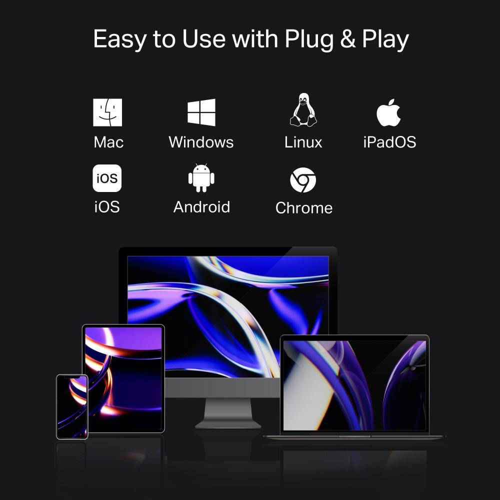 USB хъб TP-Link Type-C 7 в 1 UH7020C