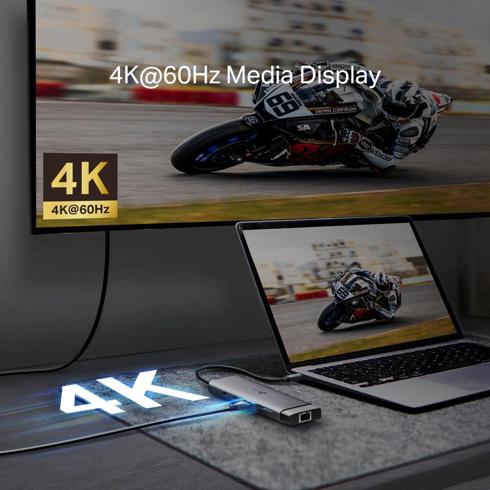 USB хъб TP-Link Type-C 9 в 1 UH9120C