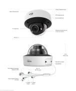 4MP IR моторизирана Wi-Fi Varifocal куполна мрежова камера TP-Link VIGI InSight S245ZI