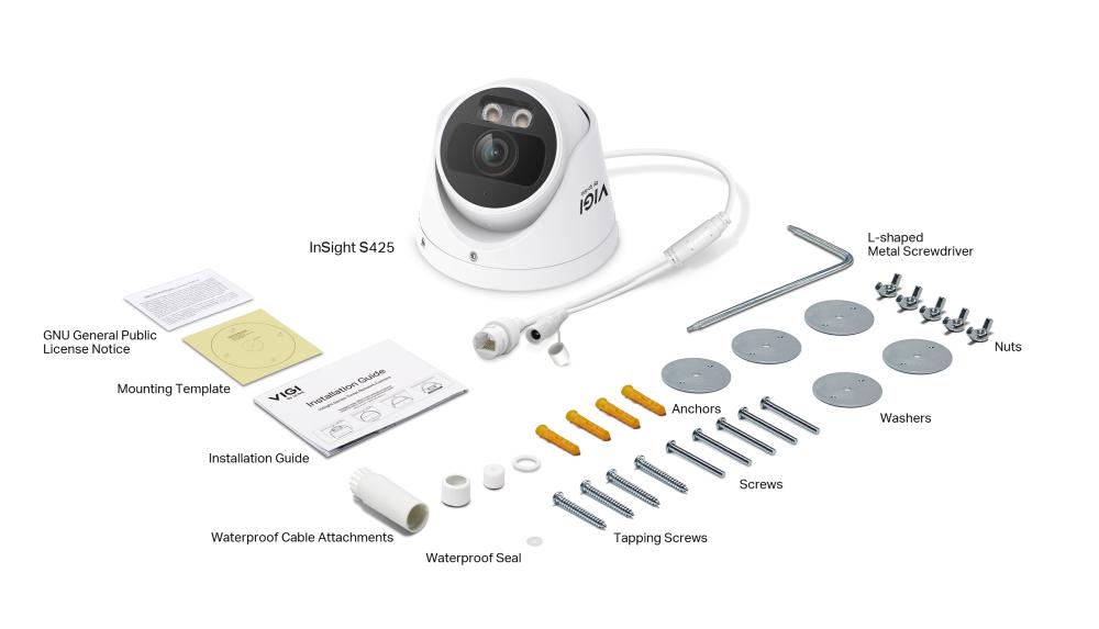 2MP пълноцветна мрежова камера TP-Link VIGI InSight S425(2.8mm)