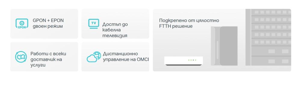 1-портов XPON мрежов комутатор TP-Link Aginet XZ001-G7 с CATV