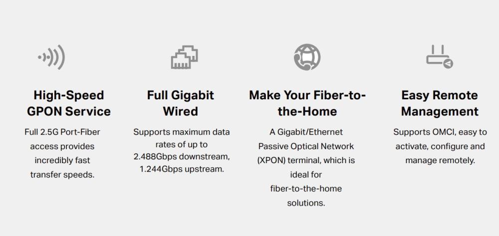 1-портов 2.5GE LAN XPON мрежов комутатор TP-Link XZ005-G6