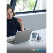 Зарядно устройство Ugreen X707 NEXODE PRO 35008, 220V 2xUSB-C, GaN, 45W