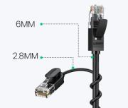 Мрежов кабел Ugreen 70332 Ethernet patchcord RJ45 Cat 6A UTP 1000Mbps 1м - черен