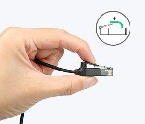 Мрежов кабел Ugreen 70332 Ethernet patchcord RJ45 Cat 6A UTP 1000Mbps 1м - черен