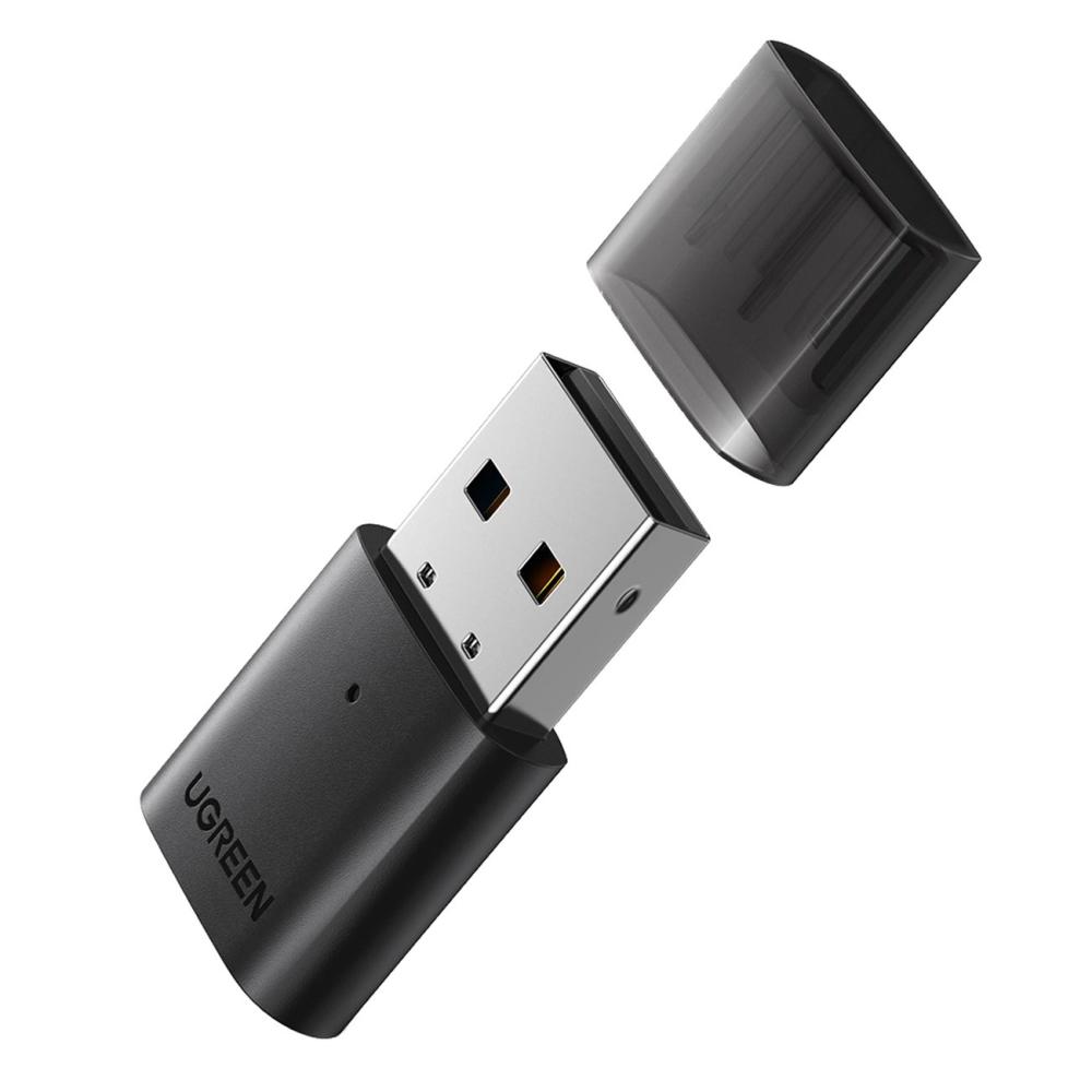 USB адаптер Ugreen adapter CM390 Bluetooth 5.0 USB 10м - черен