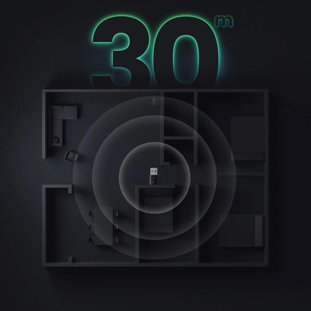 USB адаптер Ugreen adapter CM390 Bluetooth 5.0 USB 10м - черен