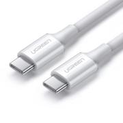 Кабел Ugreen US300 60552, USB-C/USB-C 5А,DATA, 2м - бял