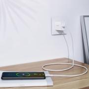 Кабел Ugreen US300 60552, USB-C/USB-C 5А,DATA, 2м - бял