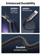 Кабел Ugreen US567 15373 USB-C към USB-C, 60W, 1м